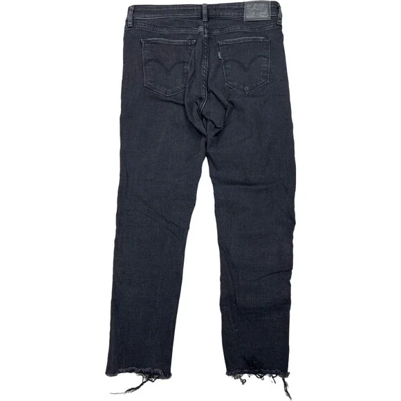 Levi's Black Distressed Women's Jeans - Picture 2 of 4